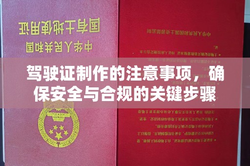 番禺驾驶证制作的注意事项，确保安全与合规的关键步骤