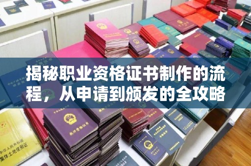 番禺揭秘职业资格证书制作的流程，从申请到颁发的全攻略